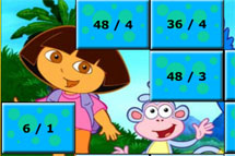 Juegos de habilidad - página 8: Divide con Dora