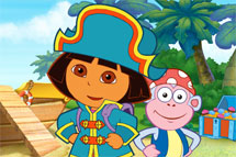Jugar a Dora y la búsqueda del tesoro