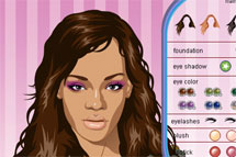 Juegos de vestir - página 4: Maquilla a Rihanna